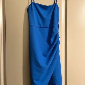Blue Blush Small Asymmetrical Blue Dress WORN ONCE